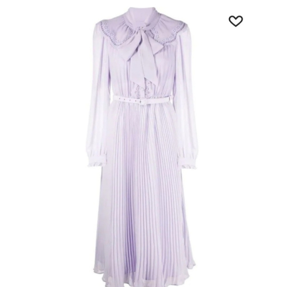 unique self portrait dress with oversize collar